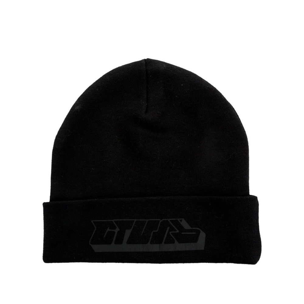 Heron Preston 100% Wool Beanie Black CТИЛЬ Logo Patch Hat - Picture 7 of 11